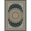 Dynamic Rugs Ancient Garden Rectangular Rug- Navy - 6 ft. 7 in. x 9 ft. 6 in. AN710570903484